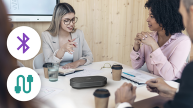 Plug-and play connectivity via Bluetooth or USB for easy setup