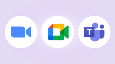 Sembly works with all major platforms such as Microsoft Teams, Google Meet, Zoom and GoToMeeting